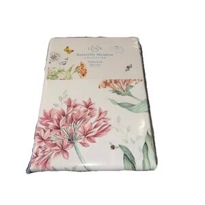 Lenox Butterfly Meadow Garden Polyester Rectangle Tablecloth, 60" x 84" New
